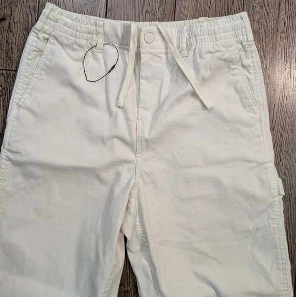 Like New! Zara X DNWR Carpenter Cargo Pants, Off White - Picture 2 of 10